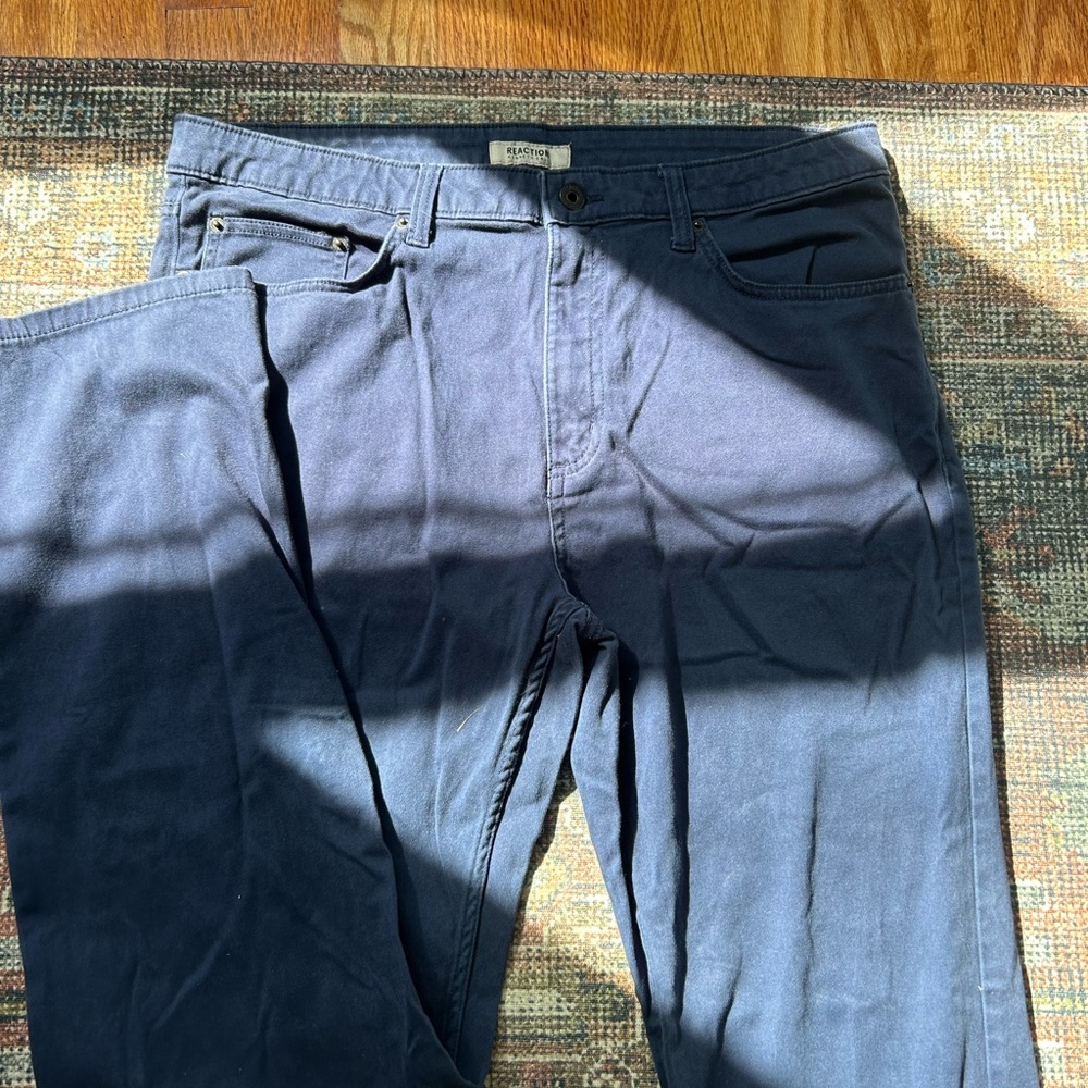 Kenneth Cole Mens Blue Khakis
